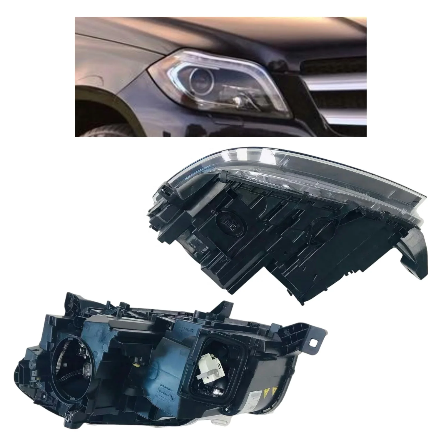 X166 W166 GL 2013-2015 HID Xenon Front Headlight Assembly Fit GL320 GL350 GL450 GL500 GL550 Auto Lamp Parts OEM
