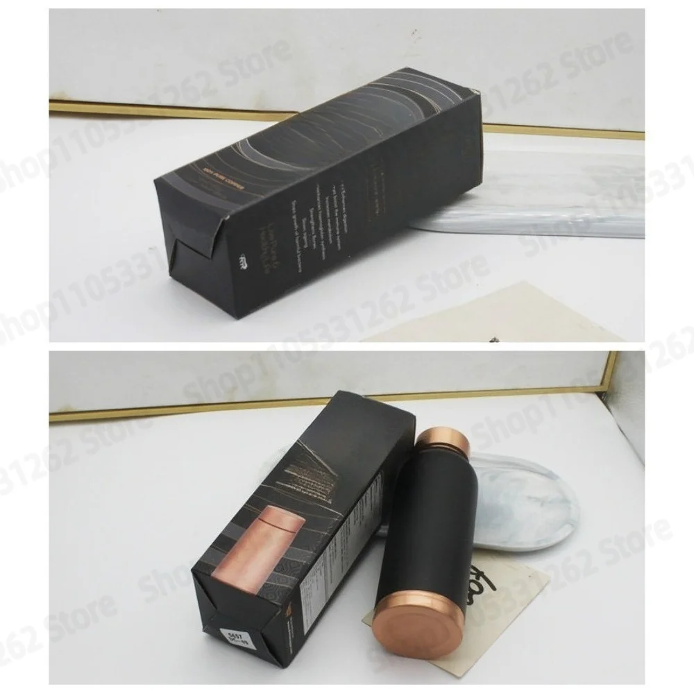 DC-47 750ml Handmade Pure Copper Water Bottle Vessel for Yoga Outdoor Sports Traditional Metal Canteen