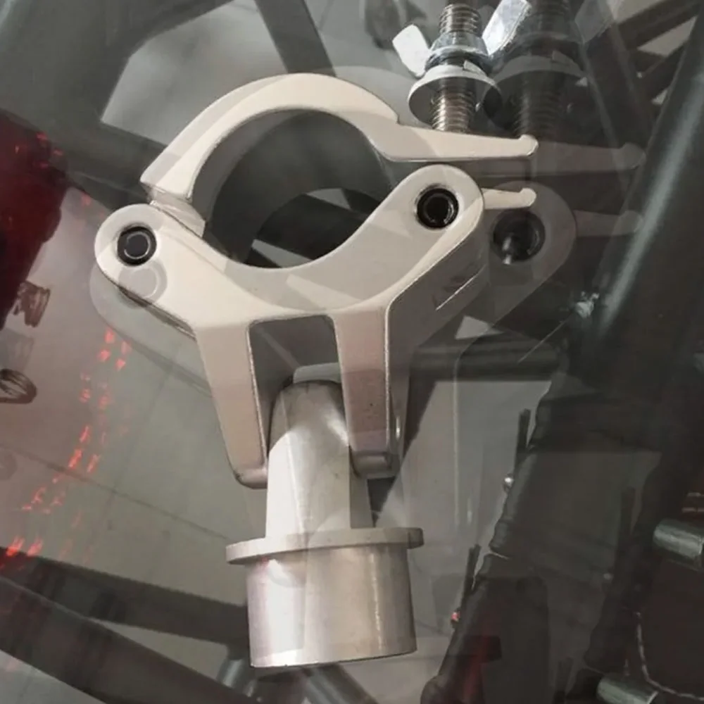 

10 шт. алюминиевый ферменный зажим, крючок для сцены, муфта для фермы 50 мм, сверхмощный светильник с острый лучом 200 кг