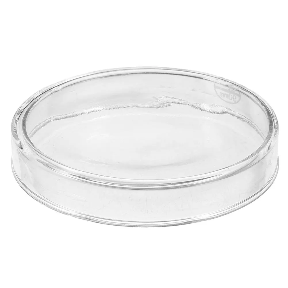 Glass Petri Dishes with Lid for Lab Science 90Mm Clear Culture Plates for Cell Tissue Growth High Temperature Resistant