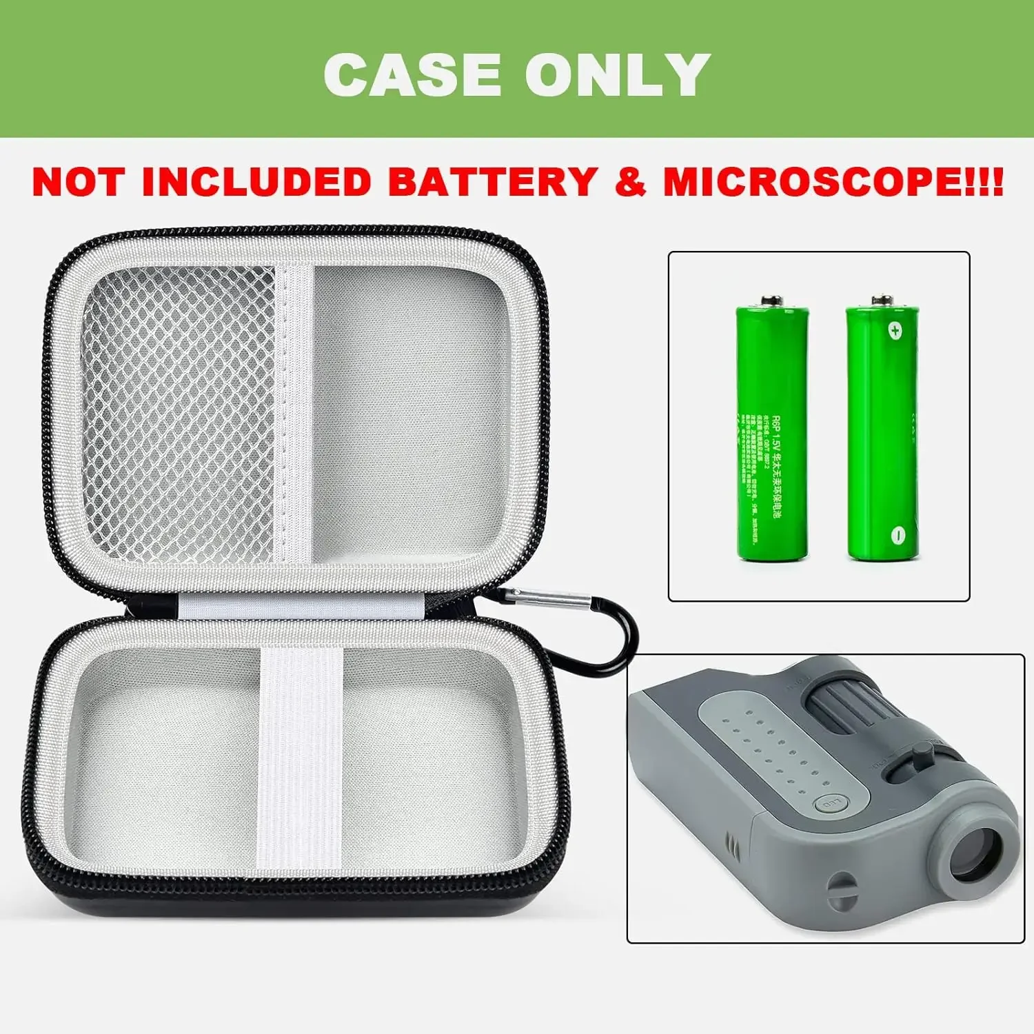 Case Compatible with Carson MicroBrite Plus 60x-120x LED Lighted Pocket Microscope, Carry Storage Holder for Kids Microscope