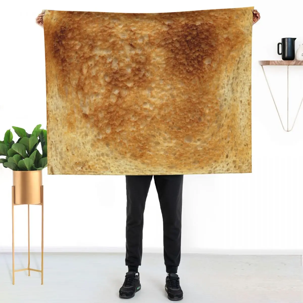 toast Throw Blanket Thermal Vintage halloween Picnic Cute Plaid christmas decoration Blankets