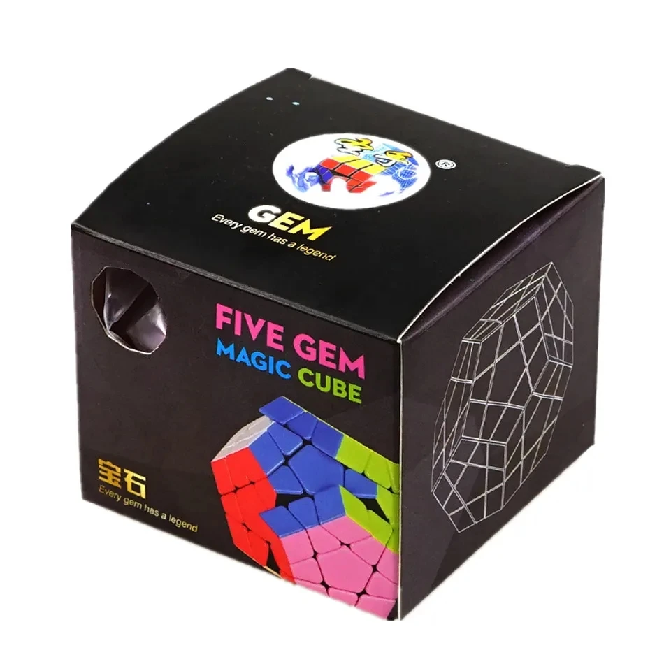 Shengshou-Stickerless Magic Cube Puzzle Brinquedos, 3 Camadas de Velocidade, Gem Magic, fosco, profissional, 3x3