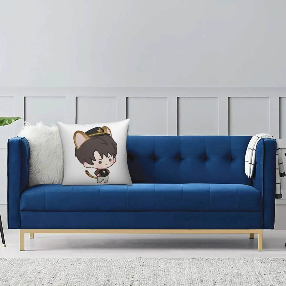 Game Love And Deepspace Caleb Kitty Square Pillowcase Pillow Cover Cushion Decor Comfort Throw Pillow for Home Sofa