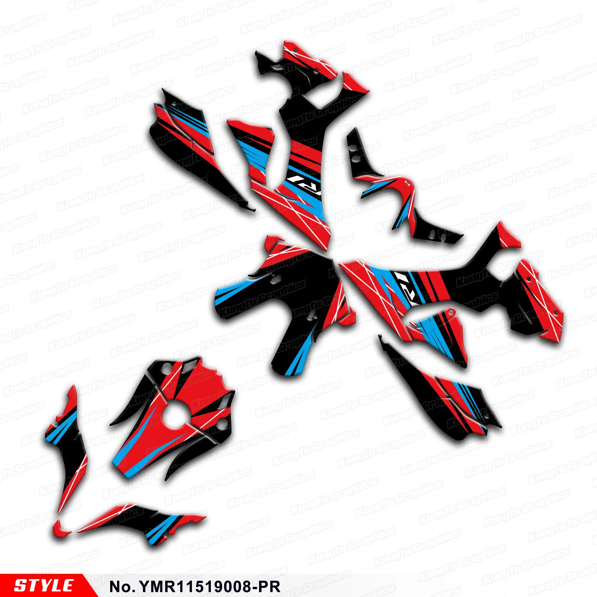 

Наклейки на мотоцикл JY RACING, гоночная графика для Yamaha YZF R1 YZF-R1 2015 2016 2017 2018 2019, YMR11519008-PR