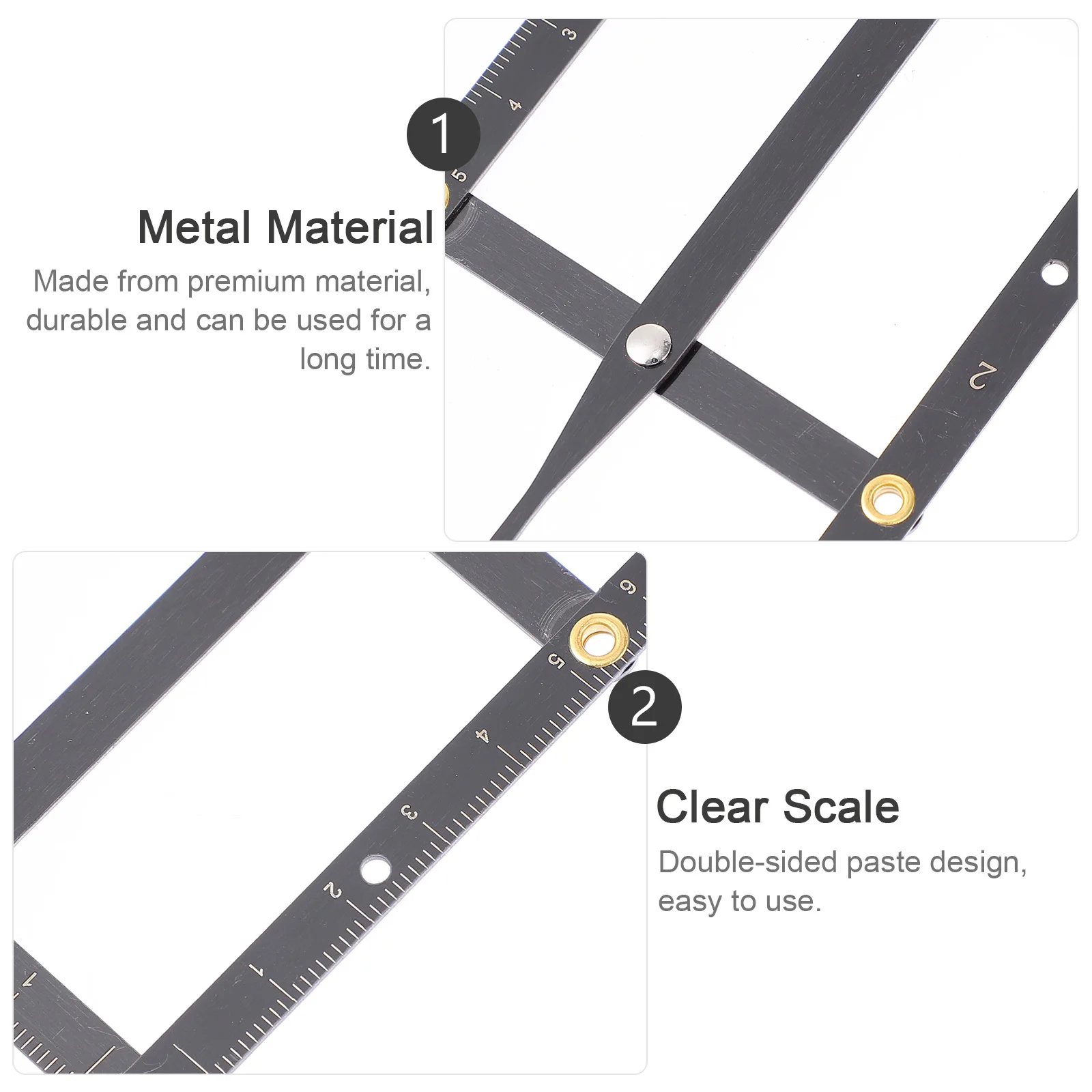 

Adjustable Eyebrow Measuring Ruler Professional Tattooing Tool For Brow Shaping Metal Positioning Ruler Eyebrow