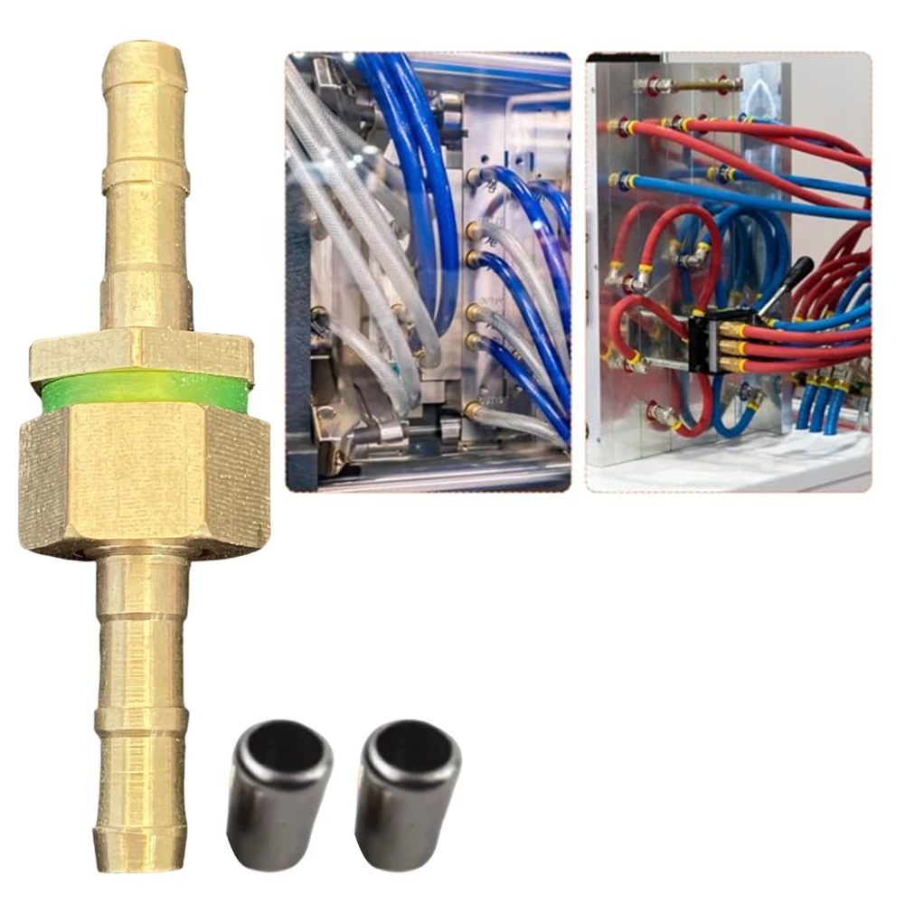 Brass Straight Hose Coupling Fitting For Connecting Rubber PU Silicone And PVC Hoses In Industrial Applications
