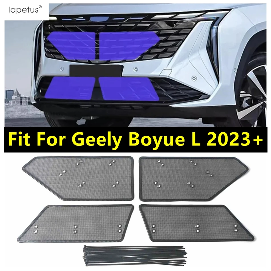 

Car Front Grille Insert Mesh Net Insect Screening Dust-Proof Protection Kit Accessories Exterior Fit For Geely Boyue L 2023 2024