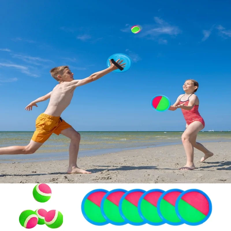 Children's Suction Cup Balls, Sticky Target Rackets, Throwing and Catching Balls, Kindergarten Sports Equipment, Parent-Child Ba