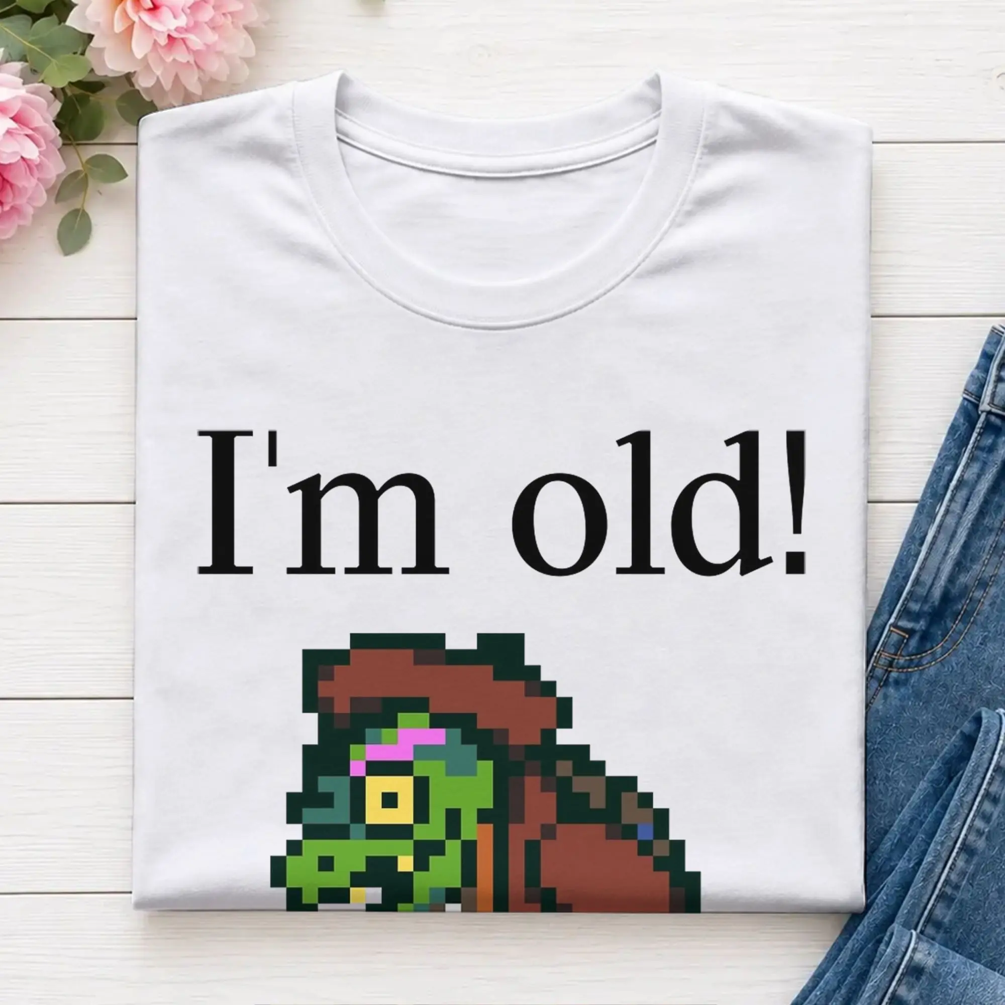 I'M Old! Gerson Boom  T Shirt Summer D-Deltarunes 100% Cotton T-Shirts For Men Novelty Print Tshirt Short Sleeve Vintage Tees