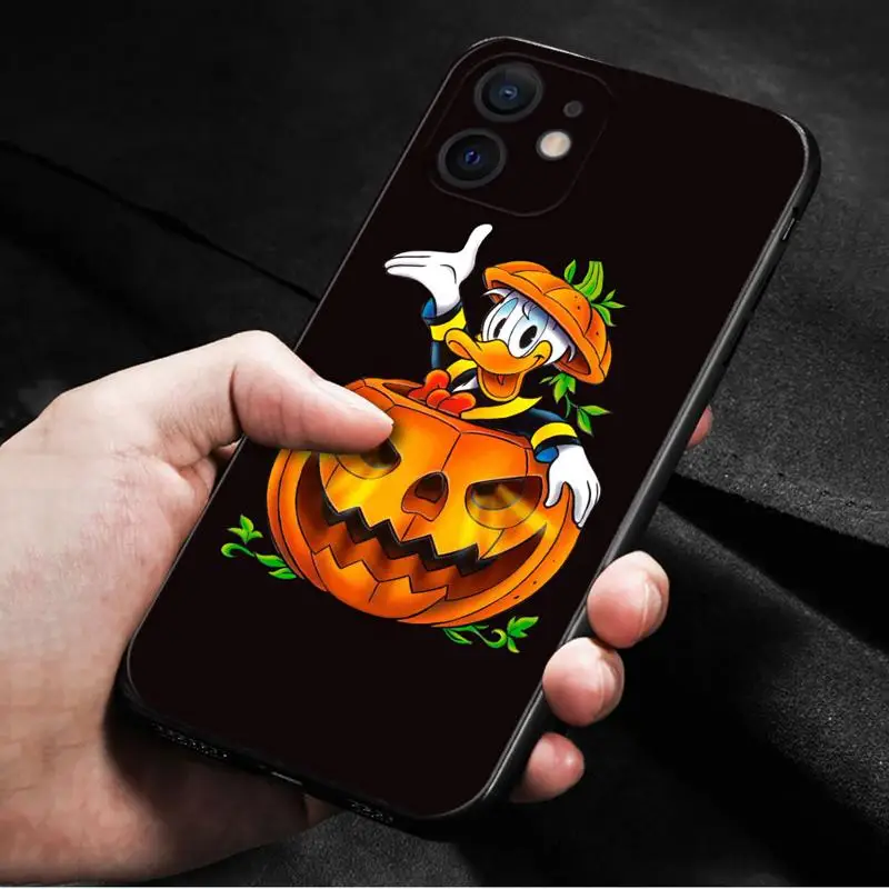 Phone Case For iPhone 15 11 14 13 12 Pro Max 13 12 Mini XS Max XR X 7 8 Plus Cover Disney Mickey Minnie Mummy Happy Halloween