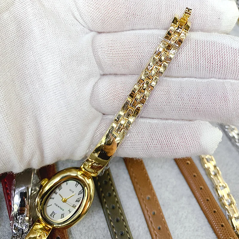 ساعة يد كوارتز أنيقة، ساعة يد نسائية بسوار، ساعة يد نسائية رائعة، هدية للنساء، ساعة كوارتز عصرية. #4