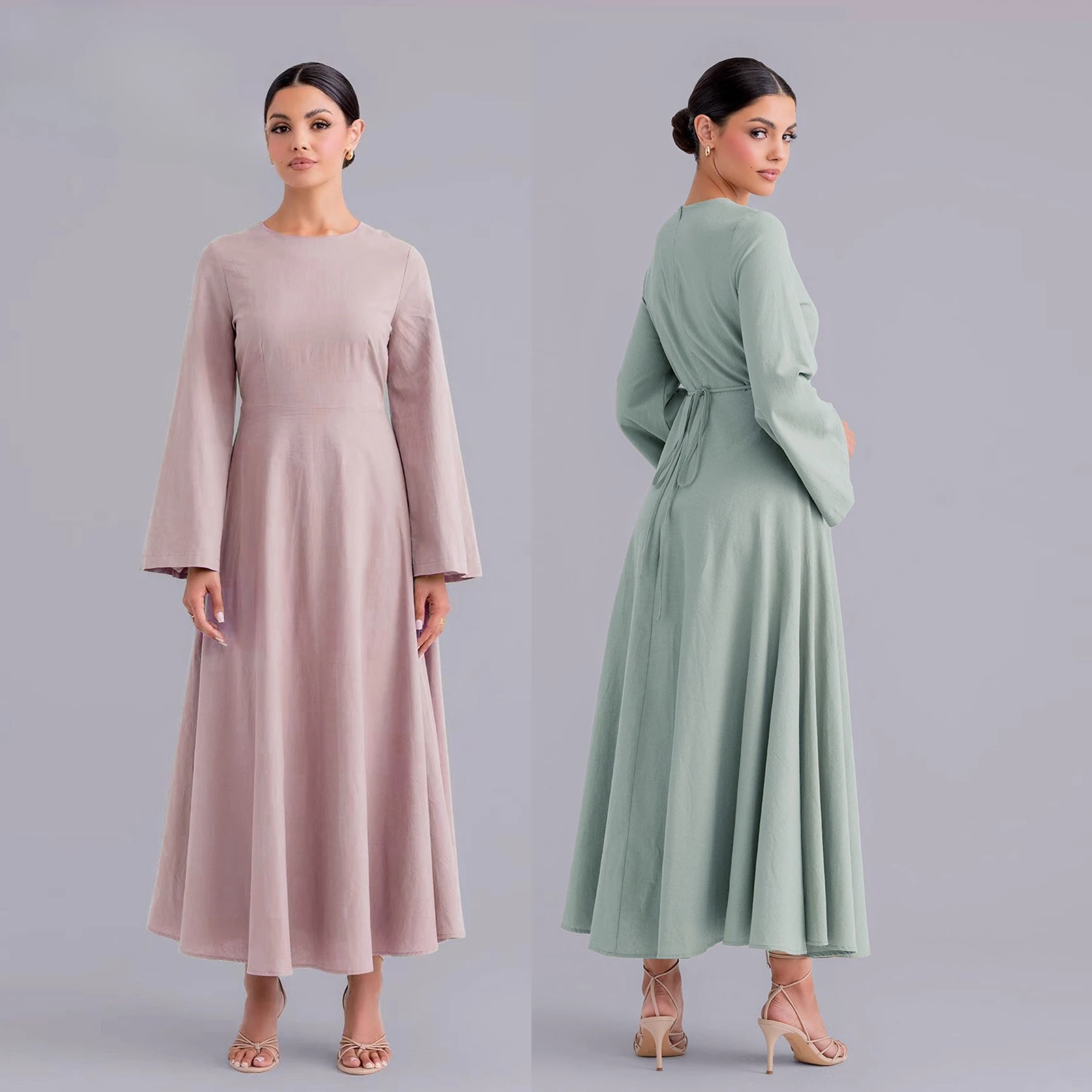 

Ид женское платье мусульманская Абая комплект скромный льняной вечерние Джалабия Рамадан длинные платья Vestidos Largos арабский длинный халат марокко кафтан