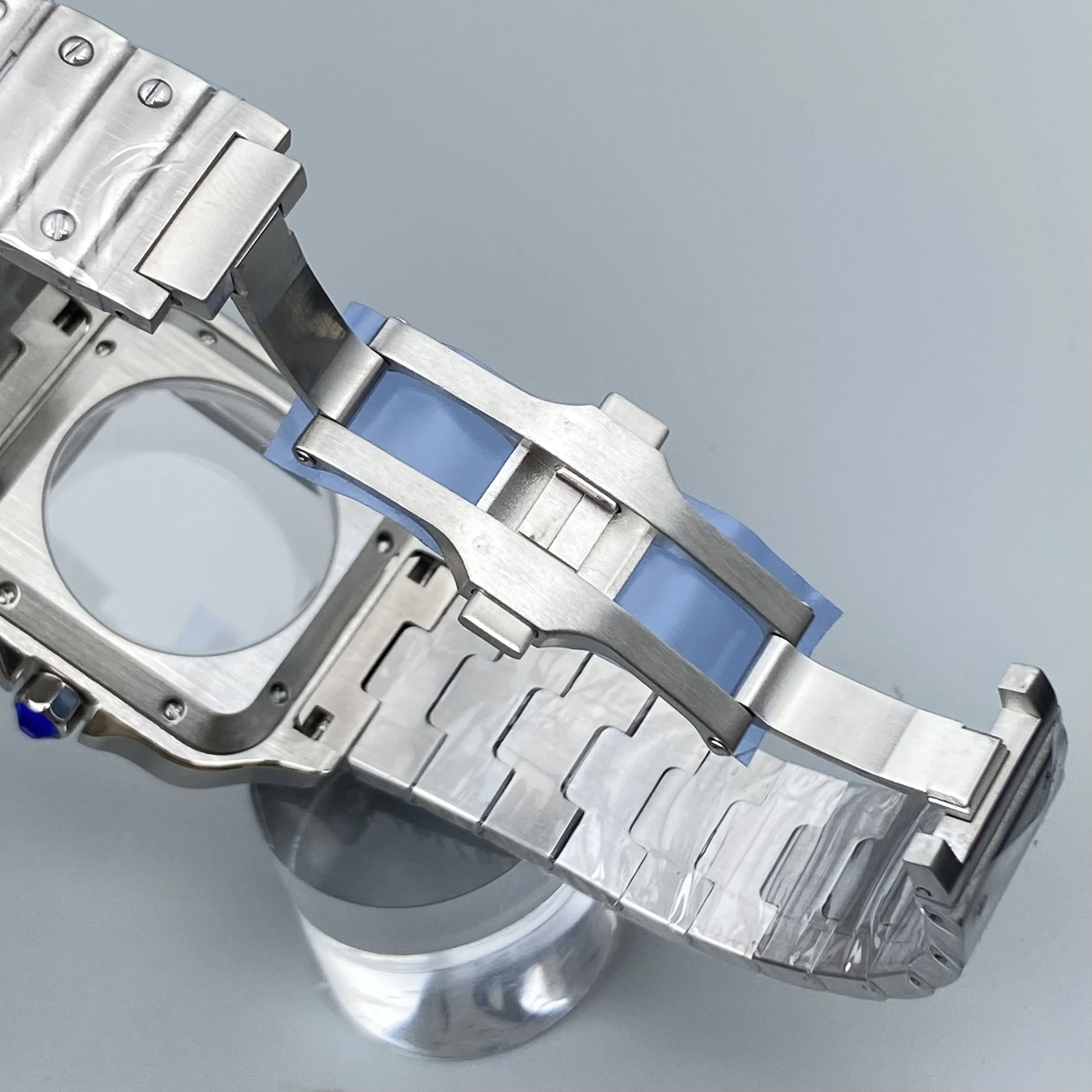 38mm Square Watch Case Set Stainless Steel Watch Case Accessories for NH35/NH36 Movement Seiko Mod Accessories