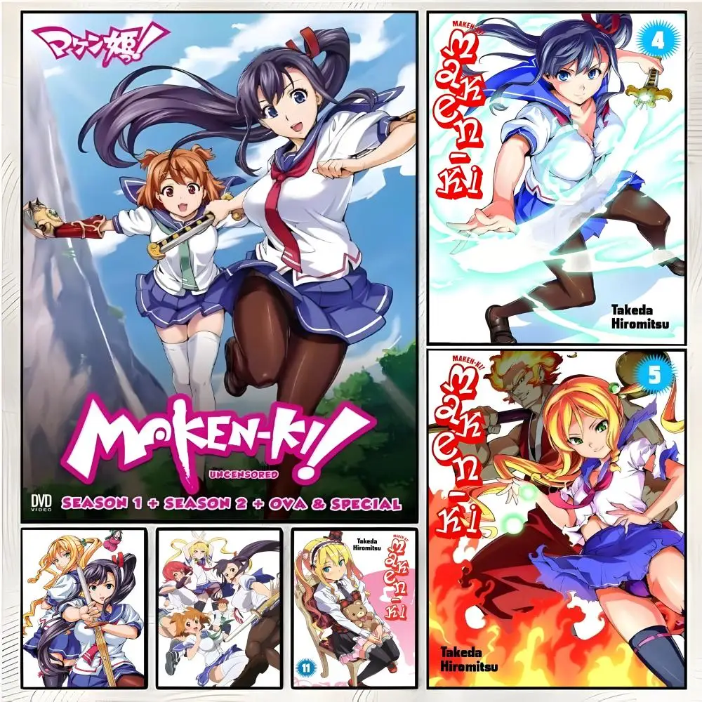 harem anime manga M-Maken-Ki Poster Superior Home Space Pub Indoor Decorative Art & Home Decor