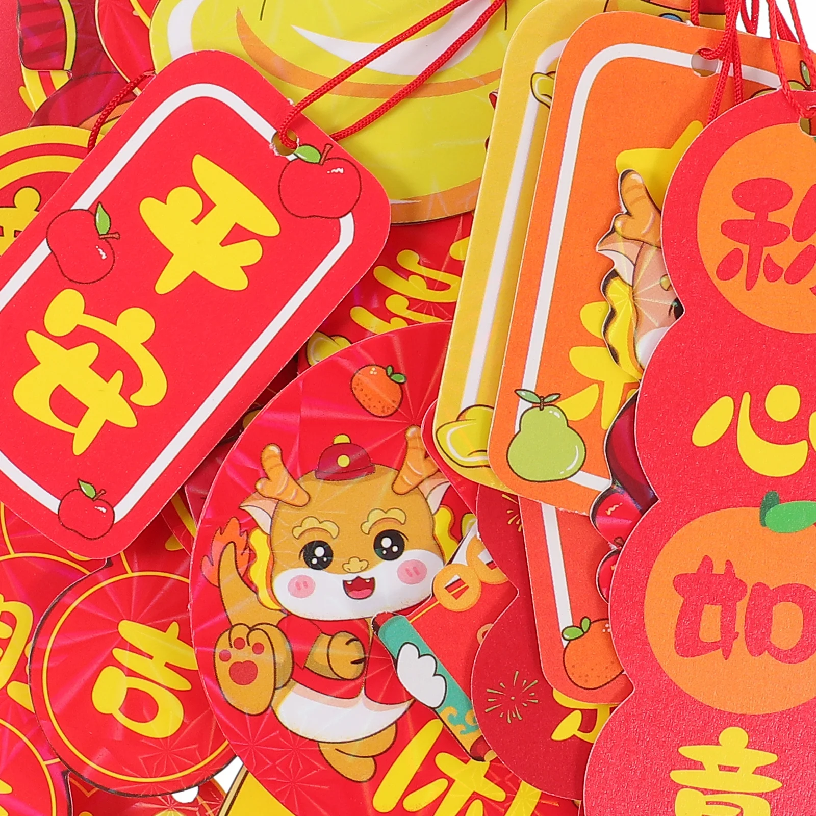 4 مجموعات المعلقات مهرجان الربيع النمط الصيني شنقا الديكورات مشرق اللون السنة الجديدة الديكور مهرجان الربيع المعلقات #6