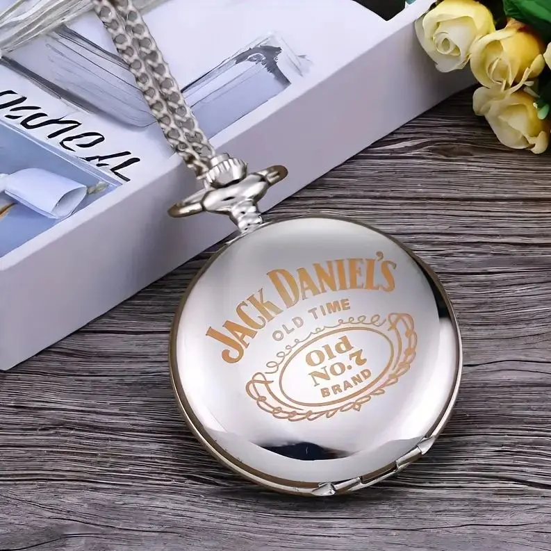 

YaLaLuSi Brand 1 Piece Simple Elegant Ladies Quartz Pocket Watch Glossy with Letters Vintage Elegant Ladies Gift