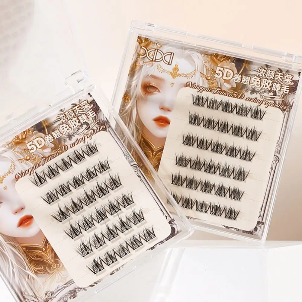 Extension Self-adhesive Lash Clusters DIY Makeup Adhesive False Eyelashes Reusable Sweet False Eyelash Clusters Makeup Tool