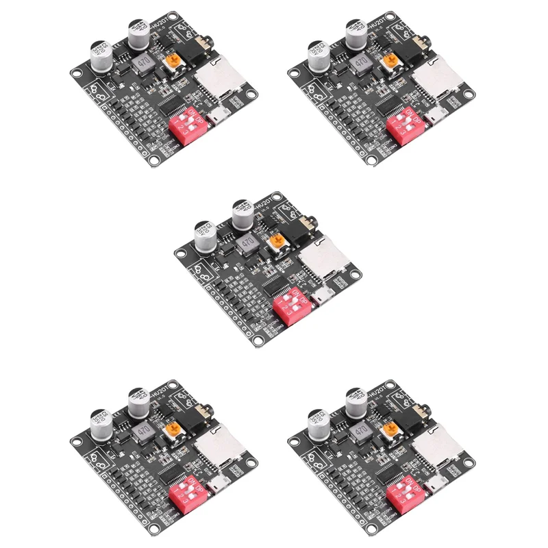 AIAI 5X DY-HV20T 12V/24V Power Supply10w/20W Voice Playback Module Supporting Micro-SD Card MP3 Music Player For Arduino