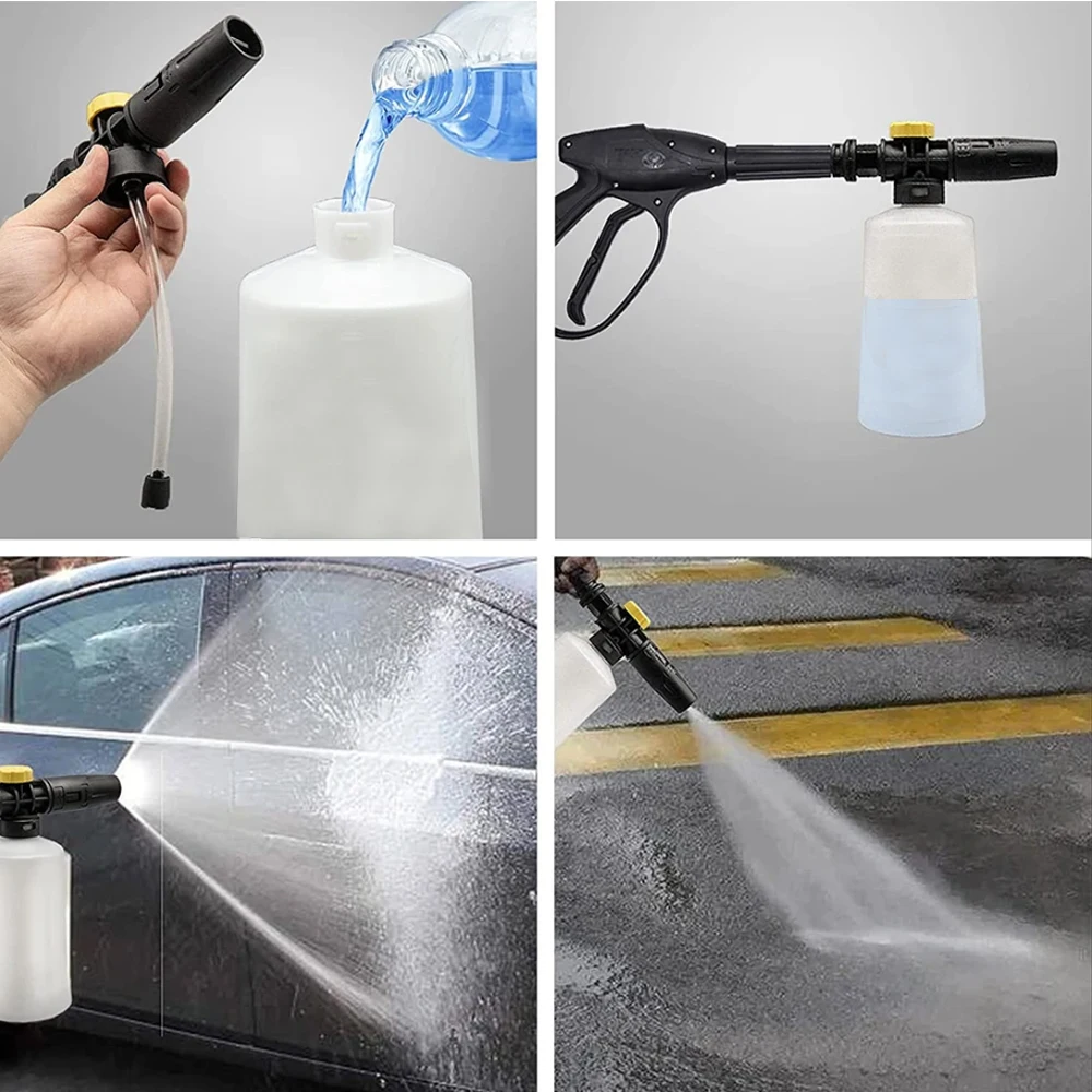 Foam Cannon for Karcher K2 K3 K4 K5 K6 K7 Parkside Adjustable Snow Cannon Foam Lance kit Pressure Washer Nozzle Car Wash Gun