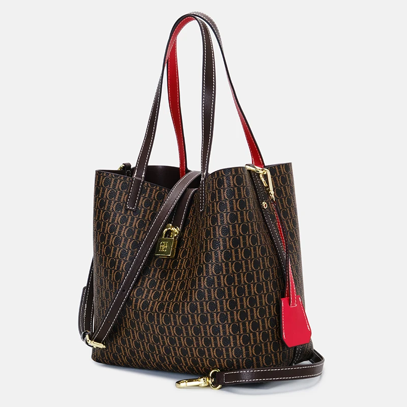 Exquisite High-Quality Large Capacity Classic Commuter Women's Handbag Fashionable Letter Light Luxury Brand Women's Handbag