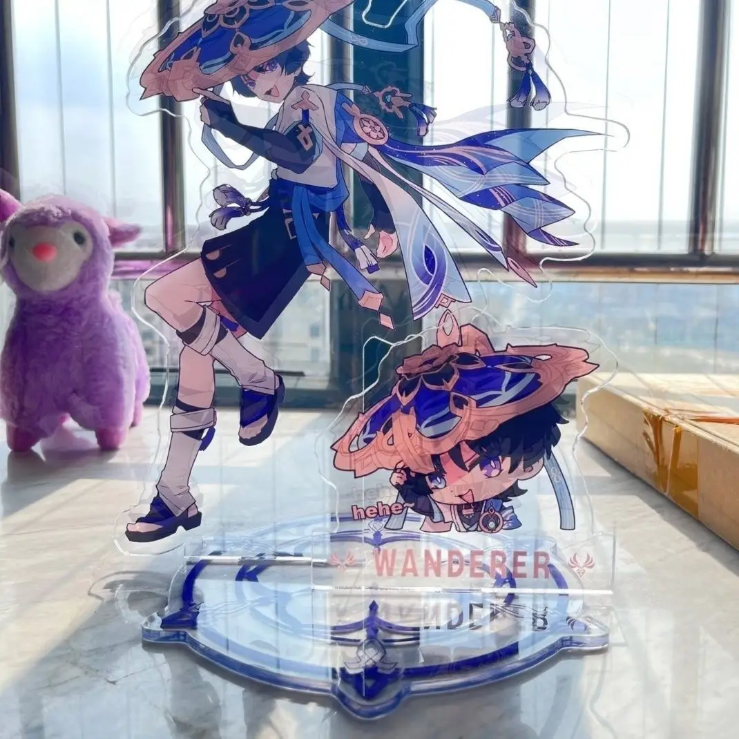 1Pc Game Figure Wanderer Scaramouche Kunikuzushi Vagrant Acrylic Stand Model Plate Desk Decor Standing Sign Fans Gift