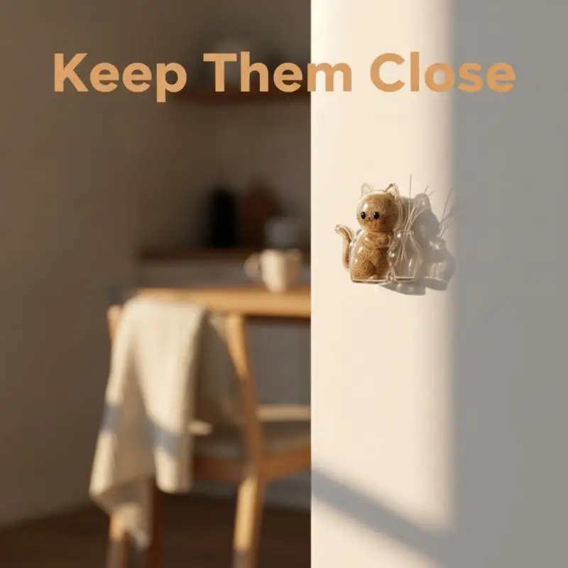 Transparent Pet Fur Keepsake Capsule DIY Cat Hair Storage Container Sealed Refrigerator Safe for Pet Memorial Souvenir