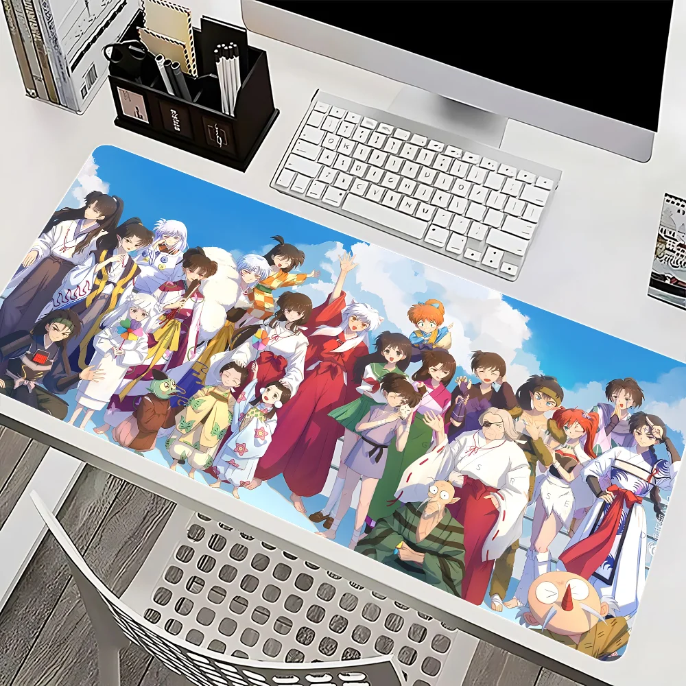 Anime I-Inuyasha Mousepad Mause Pad Mouses Rug Office Accessories Desk Mat Mousepad Keyboard Gaming Pc Mats Xxl Large Carpet