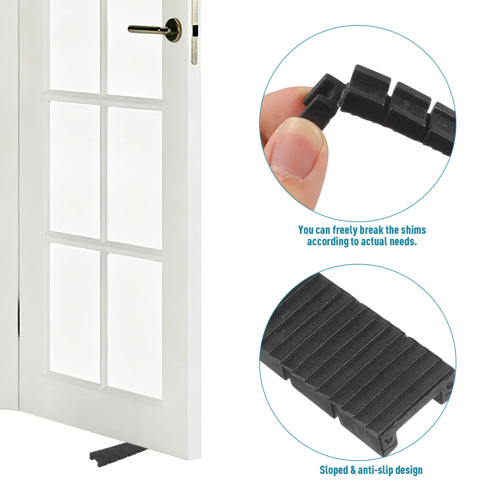 20pcs Furniture Pads Plastic Shims For Leveling Weight Capacity Composite Wedges Shims Levelers Furniture Accessories