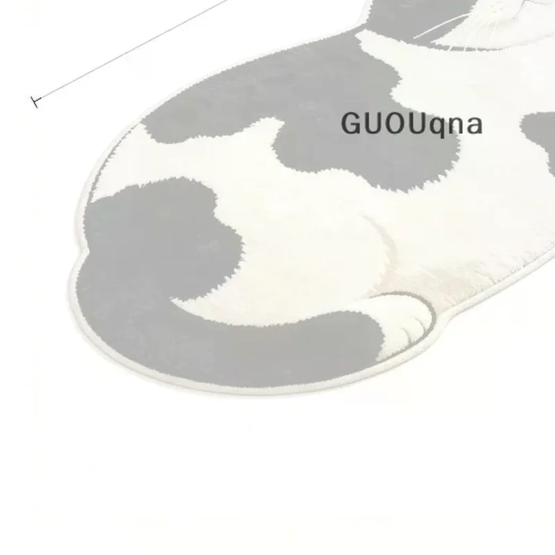Cat Shaped Diatomite Bath Mat High Absorption Non Slip Quick Dry Entryway Floor Pad Household Home Textiles Bath Mat 3D