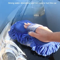 Car Wash Glove Microfiber Chenille Car Wash Sponge Care Washing Detailing Sponge Gloves Cleaning Tool   Car Cleaning Tools