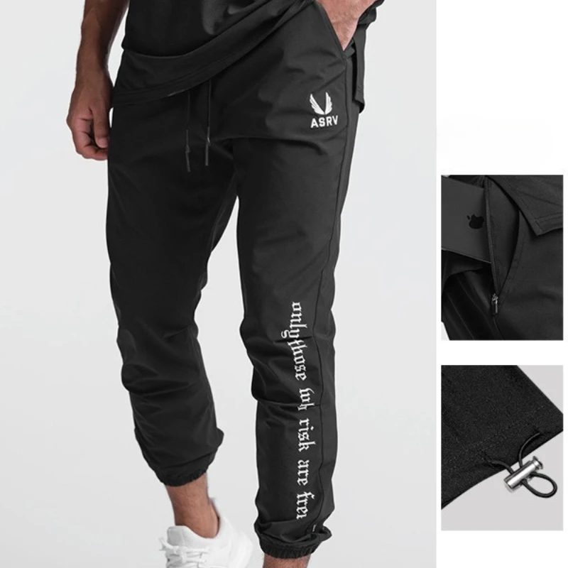 Mens Quick Dry Jogger Pants Breathable Sweatpants Running Gym Training Elastic Waist Casual Track Bottoms Lightweight Sportswear