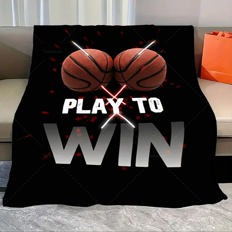 

1 шт. фланелевое одеяло «Play to Win» баскетбольное одеяло — спортивный стиль для игры в ночь»