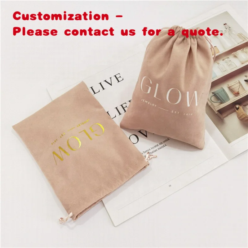 custom.Customize Jewellery Packaging Recycled Jewelry Pouch Drawstring Jewelry Bag with 2-3days , Without 1-2days
