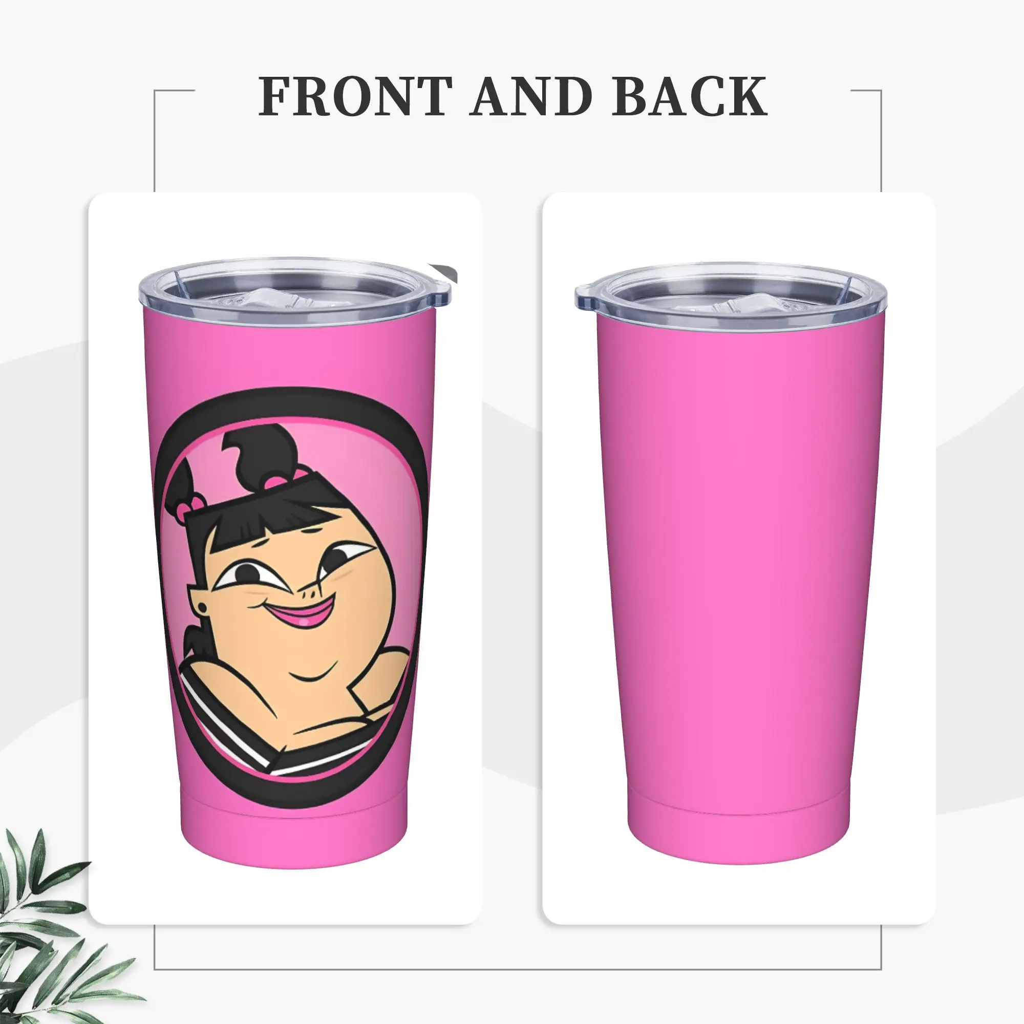 Totals Dramas Island Icon - Sadie Insulated Tumbler with Straws  Stainless Steel Thermal Mug Office Home  Bottle Cups, 20oz