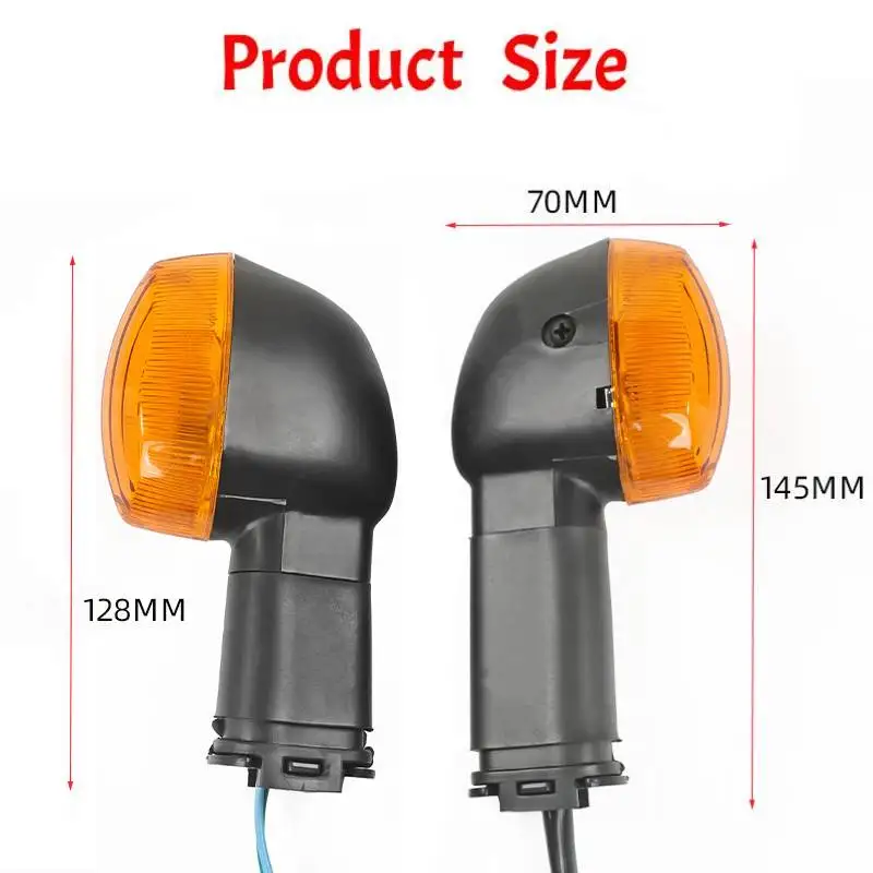 Motorcycle Turn Signals Amber Lights Unversal 12V Moto Bulb Indicators Turn Signals For Honda For Yamaha YBR125 For Cafe Racer