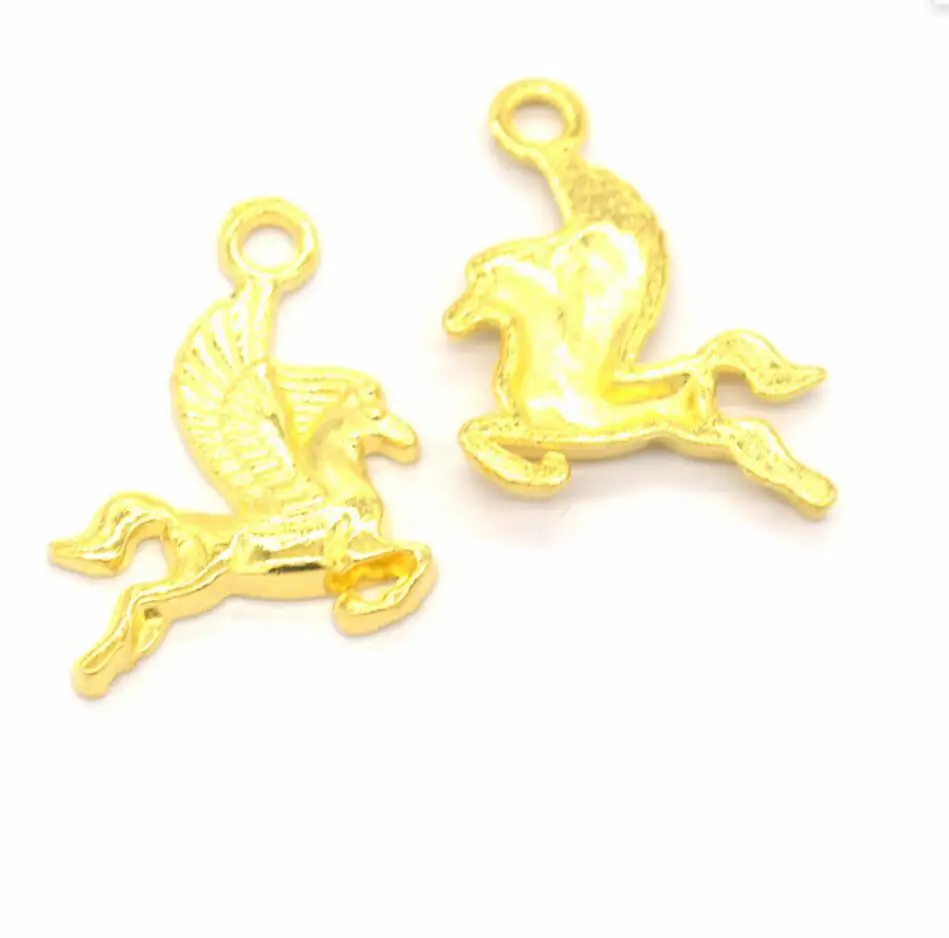 

100pcs Charms Pegasus Flying Horse 20x15mm Tibetan Bronze Silver Color Pendants Antique Jewelry Making DIY Handmade Craft F0276
