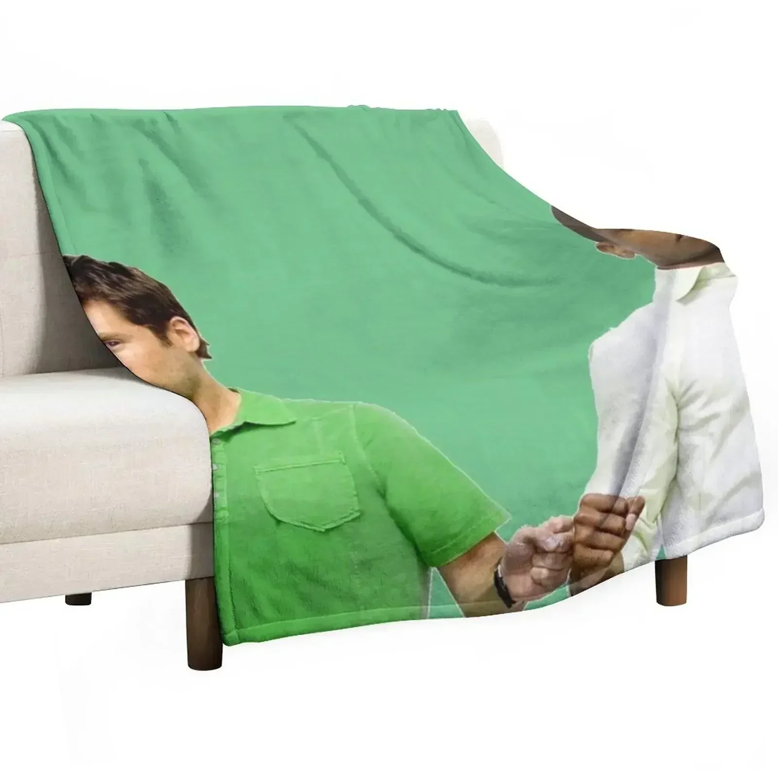 

Psych's Shawn and Gus design Throw Blanket Cozy Napping Blanket Gift for Mom Dad