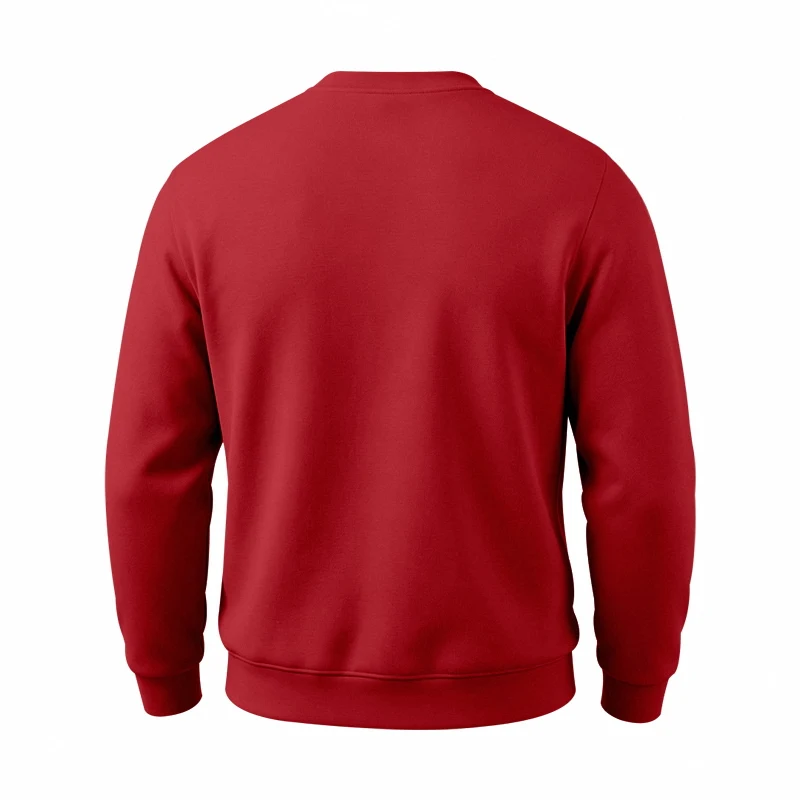 Einteiliger, locker sitzender, klassischer, mit Fleece gefütterter Rundhals-Langarm-Sweatshirt für Herren, warmes, winddichtes, lässiges Winter-Oberteil – Detail 21