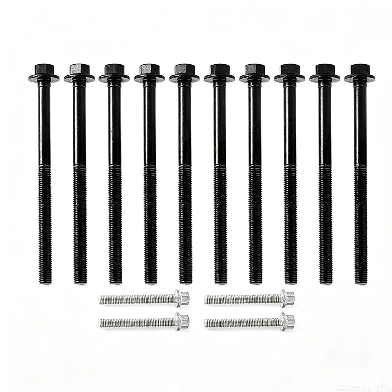 #￥forES72196 Turbo Cylinder Head Bolts Set Fit L61 LAP 2.0L 2.2L DOHC Gas Engine 2002-2009 Overhaul Replacement Auto Spare Parts