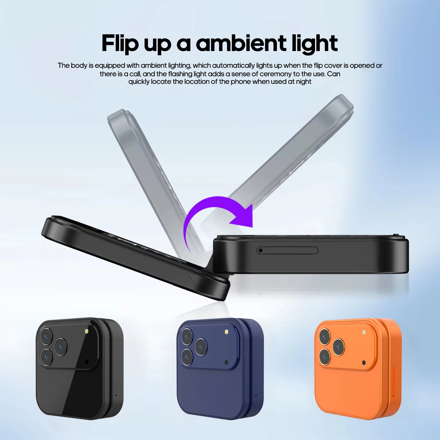 FUFFI-S24 Pro، هاتف صغير قابل للطي، هاتف مضيء، 2.4 بوصة، شبكة 2G، شريحة مزدوجة، يدعم حامل الهاتف، راديو FM، الهواتف المميزة #6