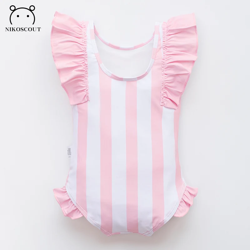 Children's Swimsuit Girl 3-Year-Old Baby Fashionable High-Looking Baby Swimsuit Little Princess One-Piece Quick-Drying Swimsuit