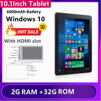 10.1'' Windows 10 Tablet Intel Atom X5-Z8350 With Mini HDMI 2GB DDR RAM 32GB ROM 6000mAh RCA03 Tablets PC