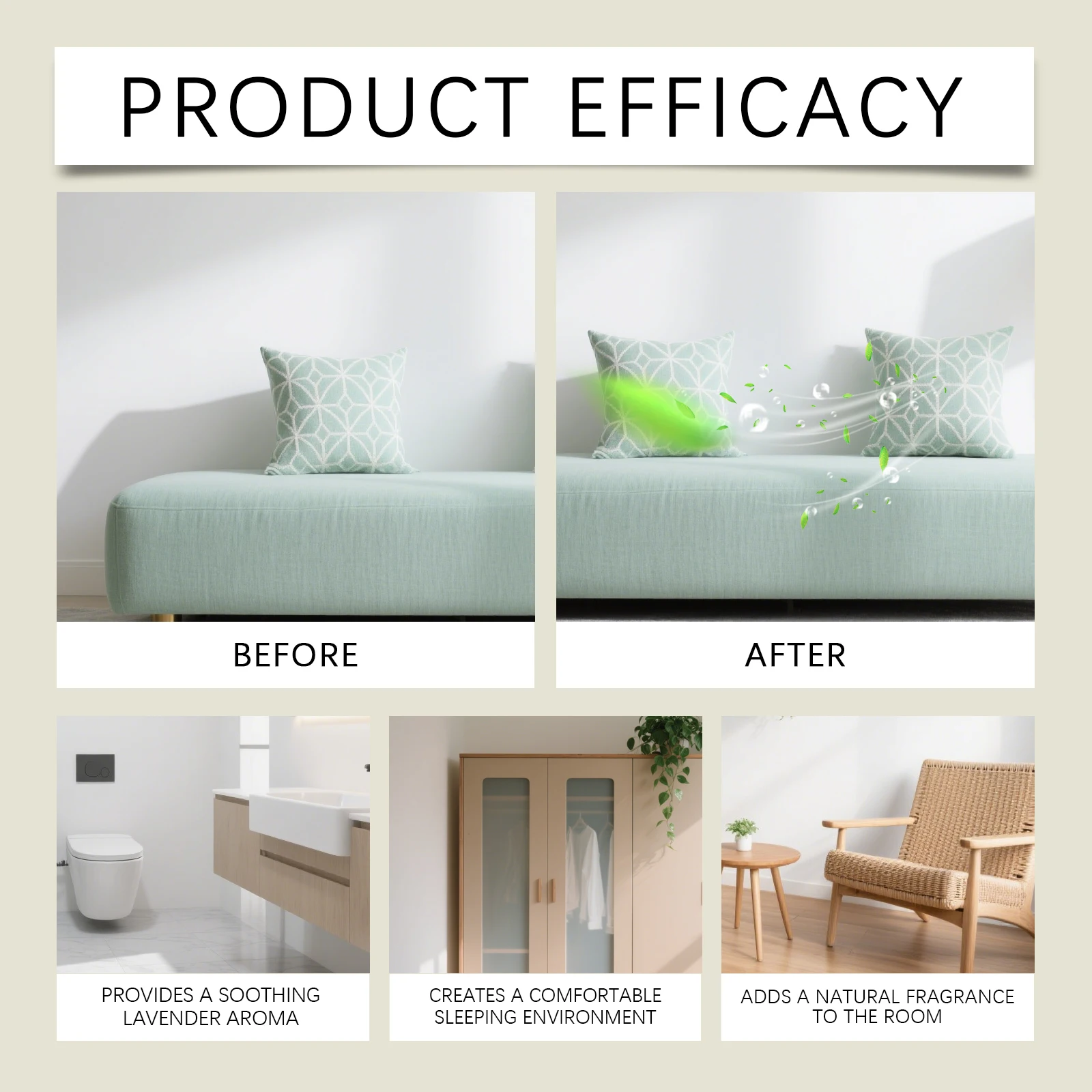 屋内用ラベンダーの香りスプレー - 長時間続くフレッシュさが - Home Fragrance Lavender のレビューと価格