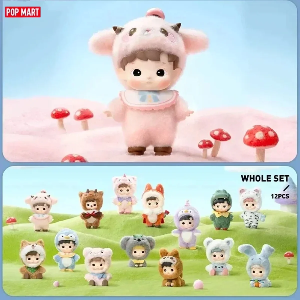 

POP MART HACIPUPU Snuggle With You Series Оригинальная слепая коробка Mystery Box Guess Bag Игрушки Кукла Симпатичные аниме-фигурки Настольные украшения