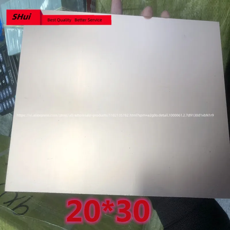 Double-sided copper clad laminate 20x30 double-sided PCB epoxy fiber FR4 laminate