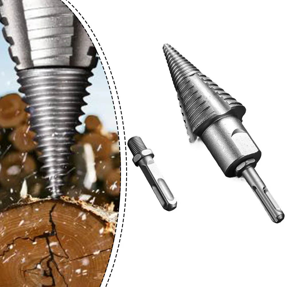 

Hardened Heat-Resistant Wood Splitting Drill Bit: Efficient For Durable For Home Wood Splitting Drill Bit 165mm 2*extension Rod