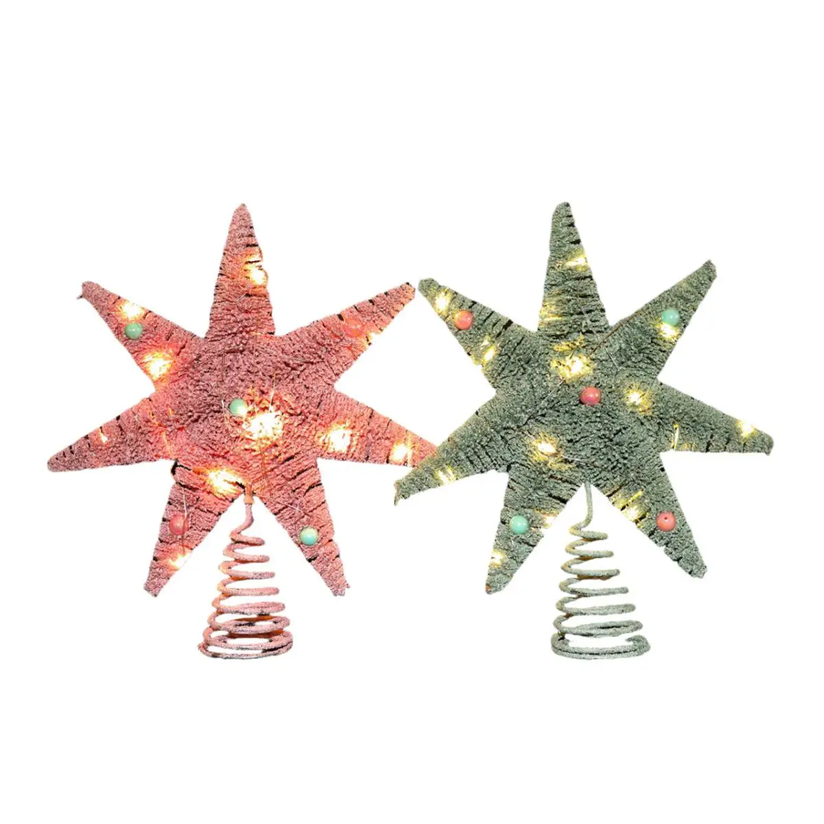 

New Christmas decorations Christmas tree top star lights Christmas tree atmosphere dress scene layout props