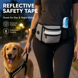 Dog Treat Bag for Training Outdoor Dog Treat Pouch Training Feeding Bag Multi-use Waist Bag Pet Trainer Prizes Holder Waist Bag