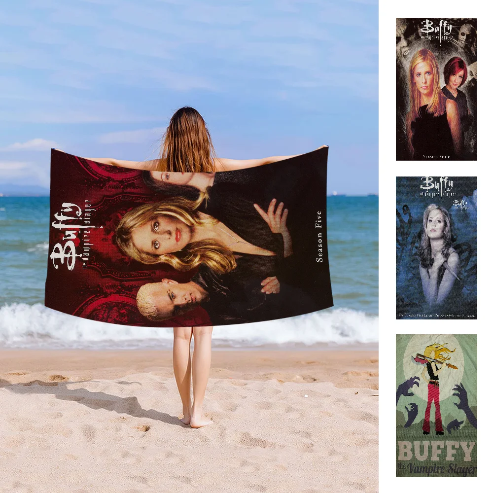 Buffy The Vampire Slayer Microfiber Printed Beach Towel Mountain Climbing Yoga Beach Swimming Running Absorbent Soft Towel